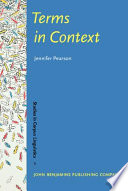 Terms in context / Jennifer Pearson.