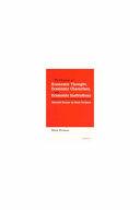 The character of economic thought, economic characters, and economic institutions : selected essays / by Mark Perlman.