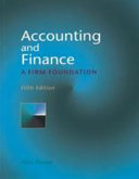 Accounting and finance : a firm foundation / Alan Pizzey.