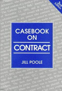 Casebook on contract / Jill Poole.