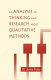 An analysis of thinking and research about qualitative methods / W. James Potter.