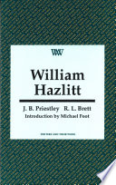William Hazlitt / J.B. Priestley and R.L. Brett.