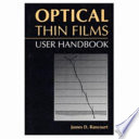 Optical thin films : user handbook / James D. Rancourt.