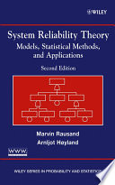 System reliability theory : models and statistical methods /.