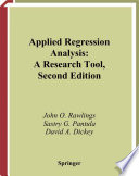 Applied regression analysis : a research tool.