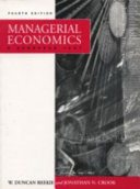 Managerial economics : a European text / W. Duncan Reekie and Jonathan N. Crook.