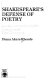 Shakespeare's defense of poetry : A Midsummer Night's Dream and The Tempest / Diana Akers Rhoads.