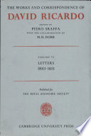 The works and correspondence of David Ricardo Edited by Piero Sraffa ; with the collaboration of M.H. Dobb /