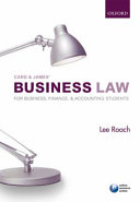 Card & James' business law for business, accounting, & finance students / Lee Roach.