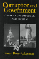 Corruption and government : causes, consequences, and reform / Susan Rose-Ackerman.
