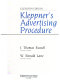 Kleppner's advertising procedure.