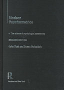 Modern psychometrics / John Rust and Susan Golombok.