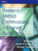 Research method and methodology in finance and accounting / Bob Ryan, Robert W. Scapens, Michael Theobald.