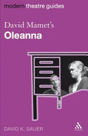 David Mamet's Oleanna David K. Sauer.