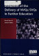 Evaluation of the delivery of NVQs/SVQs in further education / David Sims & Sarah Golden.