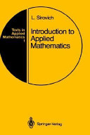 Introduction to applied mathematics / L. Sirovich.