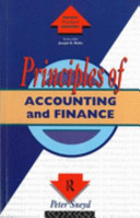 Principles of accounting and finance / Peter Sneyd.