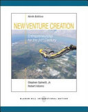 New venture creation : entrepreneurship for the 21st century.