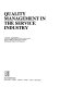 Quality management in the service industry / Lionel Stebbing.