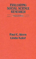 Evaluating social science research / Paul C. Stern, Linda Kalof.