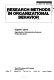 Research methods in organizational behavior / Eugene F. Stone.