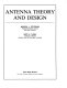 Antenna theory and design / Warren L. Stutzman, Gary A. Thiele.