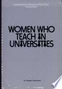Women who teach in universities.