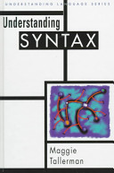 Understanding syntax / Maggie Tallerman.