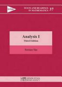 Analysis I / Terence Tao, University of California, Los Angeles, USA.