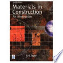 Materials in construction : an introduction / G.D. Taylor.