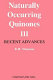 Naturally occurring quinones : recent advances / R.H. Thomson.