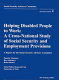 Helping disabled people to work : a cross-national study of social security and employment provisions : a report for the Social Security Advisory Committee / Patricia Thornton, Roy Sainsbury, Helen Barnes.
