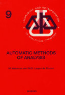 Automatic methods of analysis / M. Valcárcel, M.D. Luque de Castro.