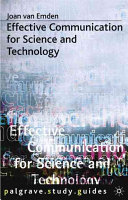 Effective communication for science and technology / Joan Van Emden.