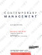 Contemporary management / David D. Van Fleet.