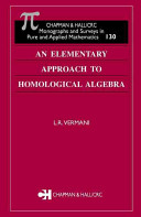 An elementary approach to homological algebra / L.R. Vermani.
