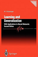 Learning and generalisation : with applications to neural networks / M. Vidyasagar.