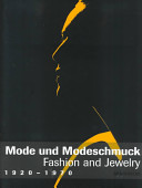 Mode und modeschmuck : [fashion and jewellery] : in Deutschland = in Germany / Christianne Weber, Renate Möller.