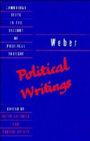 Political writings / edited by Peter Lassman and Ronald Speirs.