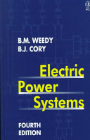 Electric power systems / B.M. Weedy, B.J. Cory.