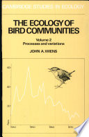 The ecology of bird communities / John A. Wiens
