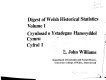 Digest of Welsh historical statistics = Crynhoad o ystadegau hanesyddol Cymru / by John Williams