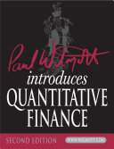 Paul Wilmott introduces quantitative finance Paul Wilmott