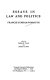 Essays in law and politics / Francis Dunham Wormuth ; edited by Dalmas H. Nelson and Richard L. Sklar.