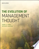 The evolution of management thought.