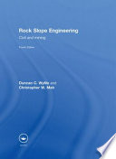 Rock slopes : civil and mining engineering.