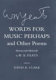Words for music perhaps and other poems : manuscript materials / by W. B. Yeats ; edited by David R. Clark.