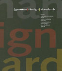 German design standards. edited by Peter Zec.