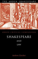 Shakespeare and law Andrew Zurcher.
